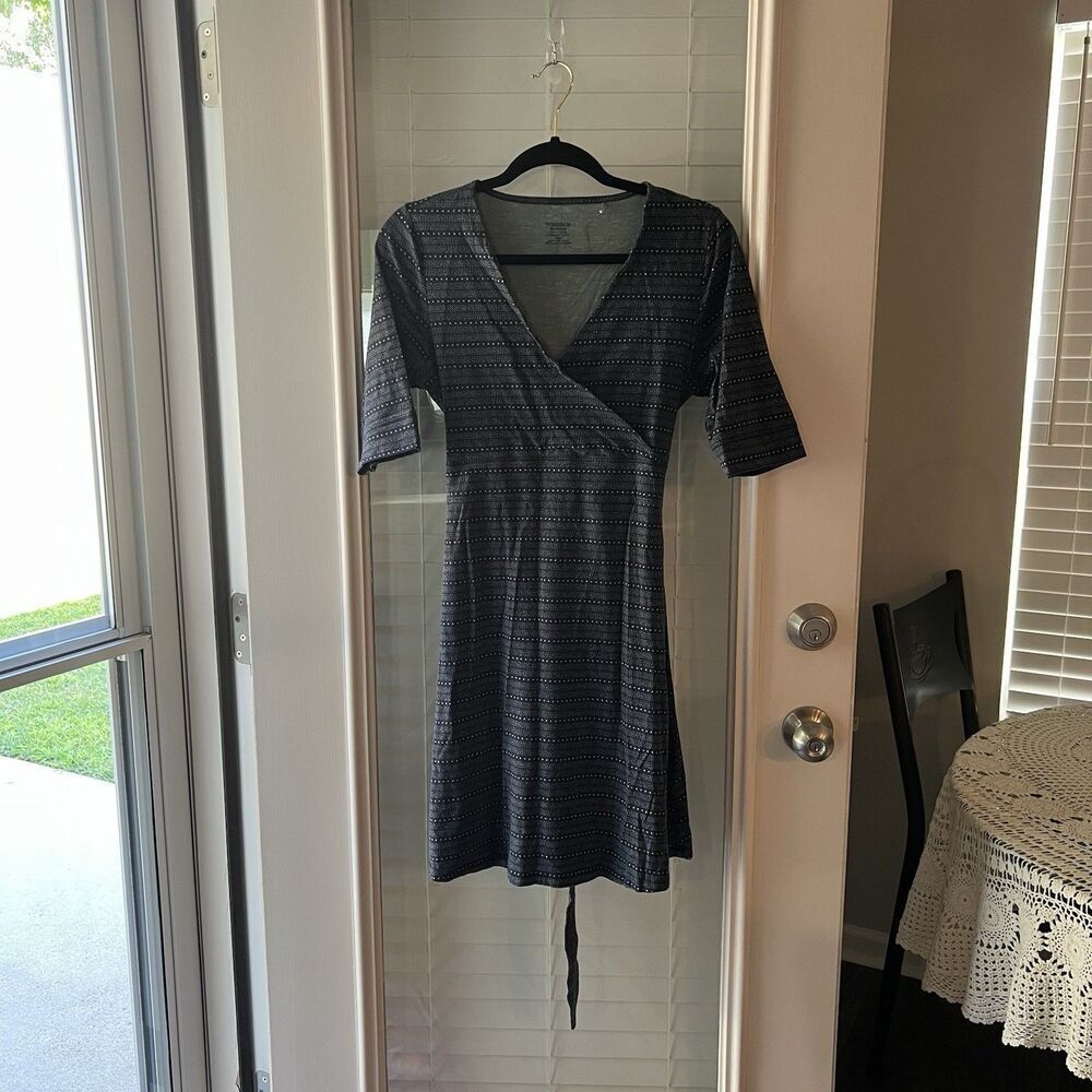 Toad & Co Dress Medium‎ Faux Wrap Dress